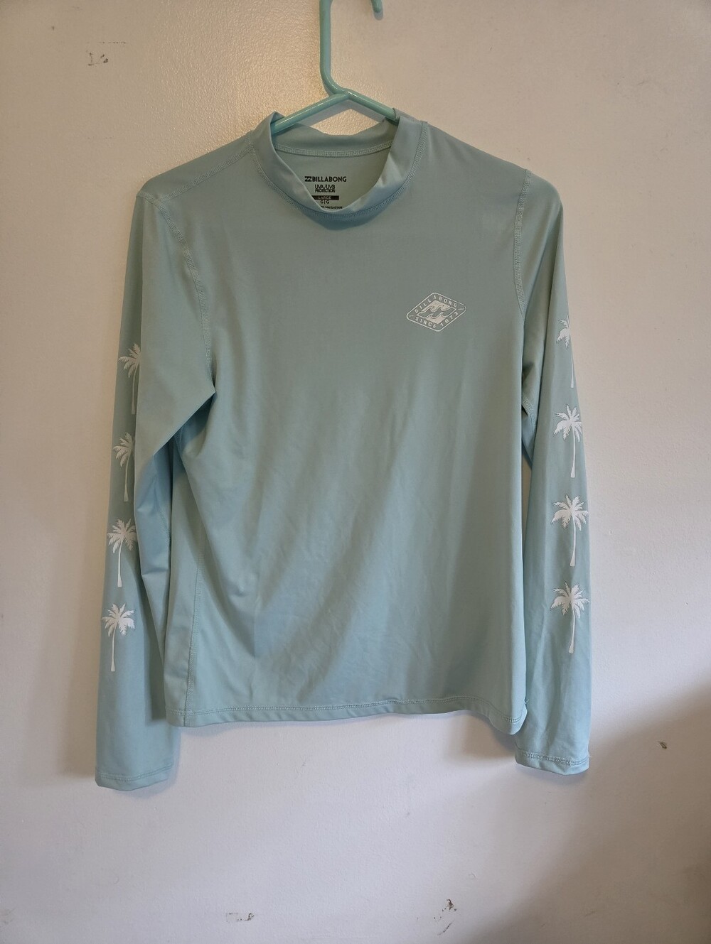 Billabong Men's Long Sleeve Rash Guard - Light Teal